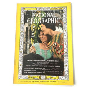 National Geographic Magazine September 1964 The Peace Corps Ancient Glass